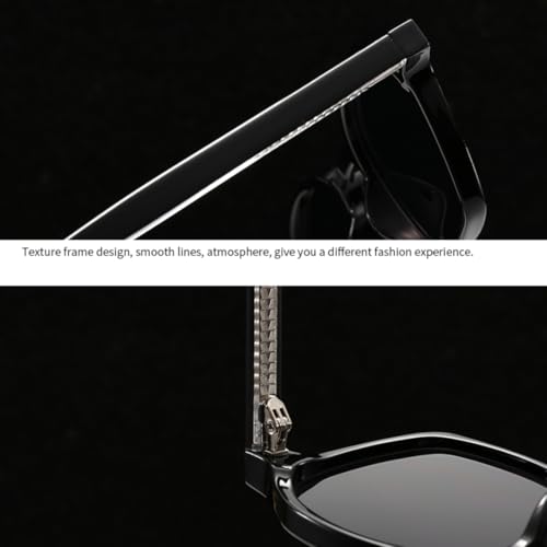 Lunettes de soleil en acrylique de qualité supérieure style rétro chic