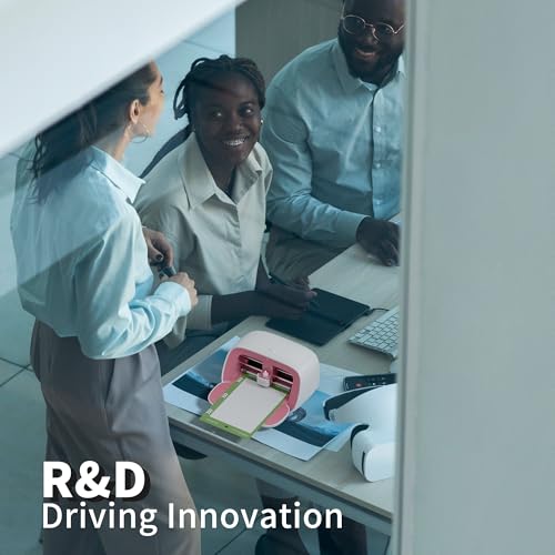 Likcut Glee S501 Plottermaschine, Mini Schneideplotter Verfügbar für Vinyl, Iron on und Karten, Einsteigerset mit Aufbewahrungstasche, Rosa