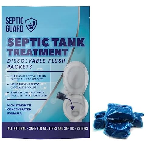 Medcore Septic Tank Treatment 12 Pcs for 1-Year Supply, Dissolvable Septic Tank Treatment Packs with Easy Operation, Durable Biodegradable Septic Tank Treatment Enzymes for Wastes, Greases & Odors Cover