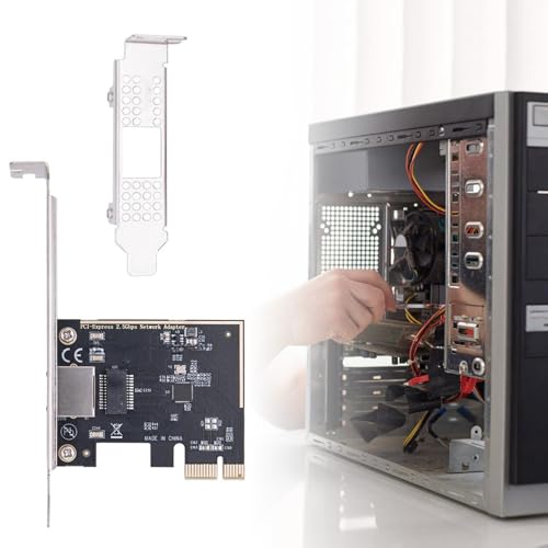 Tarjeta de red PCIE de 2.5Gbps con chip RTL8125BG Gigabit Ethernet para escritorio con conexión PCIE a RJ45 2500Mbps miniatura 4