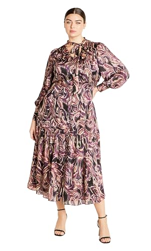 City Chic Women's Plus Size Maxi Suzanne, Vintage Paisley