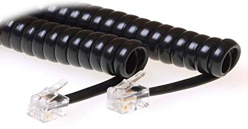 Cordon téléphone RJ-10 noir 4m MPK10400 pour téléphoner librement au bureau