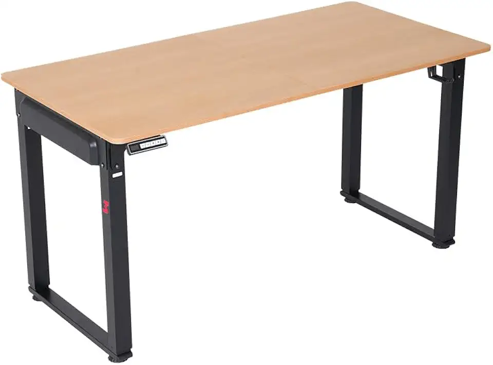 Mesa com Regulagem de Altura DT3 F40;Memória para dois níveis de altura; Suporte para headset;Organizador de cabo; Dual motor selado de 24V e 12A.(Oak)(1,40cm)