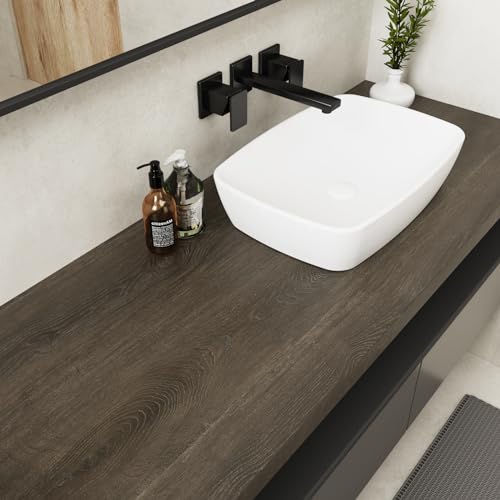 Papel tapiz autoadhesivo de madera sintética para mesas de cocina 4