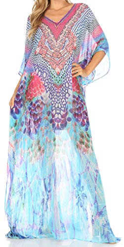 Robe caftan transparente Sakkas Wilder pour rester élégante sous la chaleur