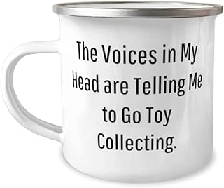 Love Toy Collecting 12oz Camper Mug, The Voices in My Head are Telling Me to Go Toy Collecting, Present For Men Women, Perfect From