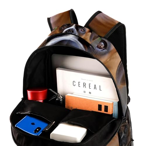 Travel Backpack,Work Backpack,Boxer Dog on the Grass,Back Pack4