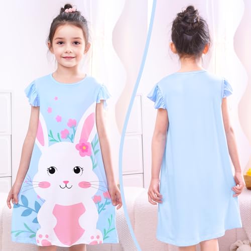 Play Tailor Girls Nightgowns Kids Pajamas Princess Dresses Nightgown Casual Sleepwear for Toddler Girl Clothes2