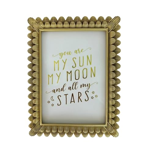 Generic Vintage Picture Frame 5x7 Antique Brass Gold Photo Frames