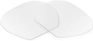 Sunglass Fix Epokhe Denz Replacement Lenses - Compatible with Epokhe Denz 51mm Frames (Non-Polarized Blue Blocker Clear Hardcoat Pair |Cat0-10%|100% UV|)