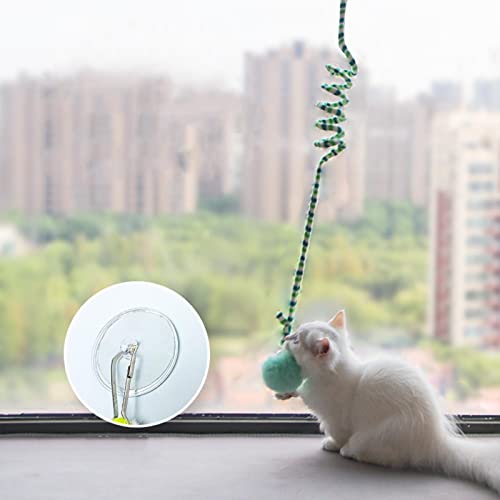 ＫＬＫＣＭＳ Brinquedos para gatos pendurados elásticos 70,8 polegadas Brinquedos para exercícios de salto