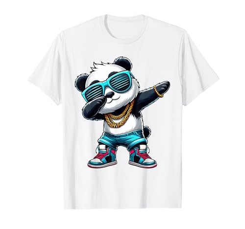 Cool Dabbing Animals Dabbing Panda Funny Panda Dab Dance Jungen Mädchen Kinder T-Shirt