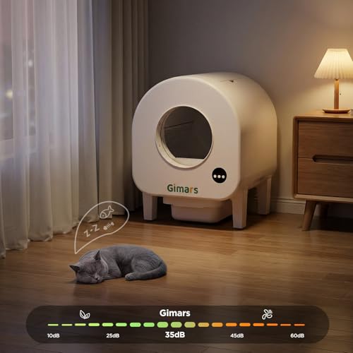 Gimars Xxl 90L Anti-Pinch Self-Cleaning Cat Litter Box With App Control, Automatic Cat Litter Box With Mat, Trash Bags & Step, Triple Sensors & Odor Control For Kittens, Senior Cats & Multi-Cat Homes - 8