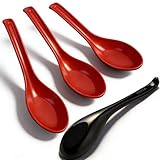 4PCS Asian Soup Spoons, Chinese Japanese Miso Ramen Wonton.....