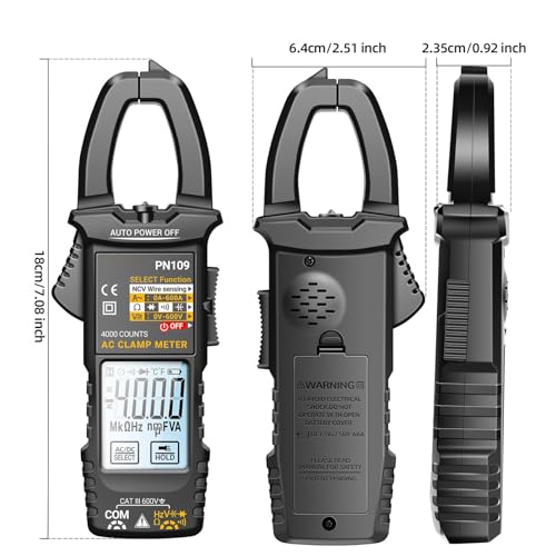 Cortador de sujeción y medidor de abrazadera digital automático LCD 6
