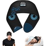 AndThere Bandeau Ecouteurs pour Dormir, Casque Anti Bruit Sommeil Masque de Nuit Réglable...