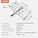VEVOR 49.4 x 22.4 x 7.1 in Hitch Cargo Carrier, 500lb Capacity Trailer Hitch Mount Aluminum Cargo Basket, Luggage Carrier Rack Fits 2