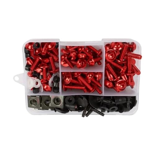 �I�[�g�o�C�p�l�W For CBR954RR 2002-2003 For NC700S 2013 For NC700X 2012 2013 2014 �I�[�g�o�C�t�����g�K���X�l�W�t�@�X�i�[�Œ�{���g(Red)