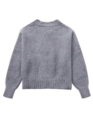 GORGLITTER Women's Knitted Zip Up Sweater Cardigan Fall Trendy Long Sleeve Sweaters Jacket Fashion Outfits 20242