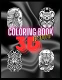  Coloring book for adults 3D: Magical world of wild animals