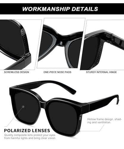 KALIYADI Fit-Over-Glasses Polarized Sunglasses-for-Women Wrap-Around-Sunglasses: Mens Polarized Sunglasses UV400 Protection3