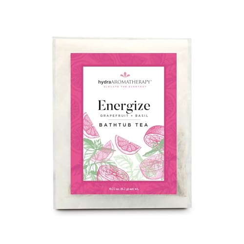 Image of hydraAromatherapy Bathtub Tea in Energize, 1 Count (Pack of 1), Magenta