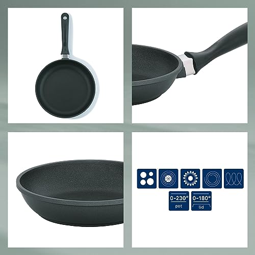 Foto von kela Crepe Pfanne 28 cm KERROS, Pfannkuchenpfanne Induktion, Aluguss keramisch beschichtet, Bakelit-Griff, Crepes Pfanne Induktion