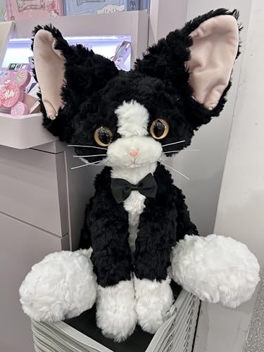 DEMERY デボン猫 ぬいぐるみ 可愛い 猫グッズ デボンレックス 本物 そっくり 猫 ネコ ねこ 座り 猫の置物 猫のおもちゃ 異色瞳 ソファ装? ふわもこ素材 40cm 動物模型 人気動物 癒し系 雑貨 インテリア プレゼント 猫愛好家向け 彼女 お