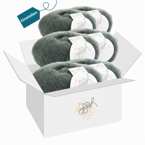 ggh Kid Box Strickwolle Kid Mohair Berylgrün 121 – Bild 4