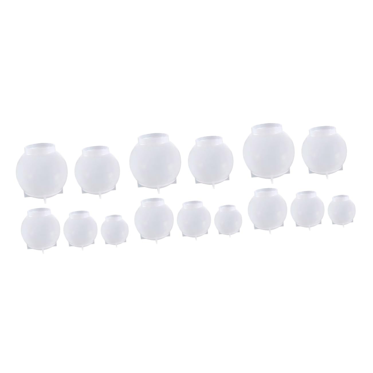 EXCEART 15pièces Moules Silicone pour Boules De Moulage De Décorations Accessoires Artisanal pour Créer Pendentifs Bougies Et Plus