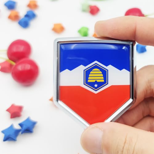 2 Calcomanías de la Bandera de Utah Overdecor para Parachoques 2