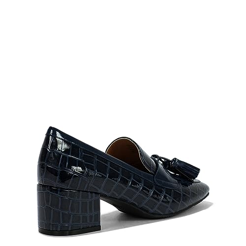 Image of Donald Pliner Women's Kressida Dress Loafers, 2 inch Block Heels for Women, Slip-On Heels for Women