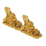 TOYANDONA 2 Piezas Figuras de Serpiente Año Chino Resina Detallada Decoración Feng Shui para Sala Oficina Vintage Elegante y