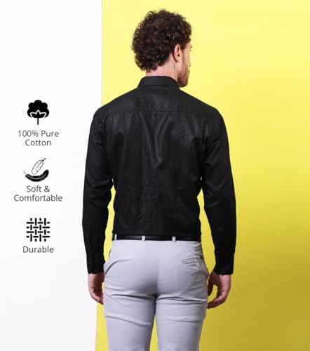 Image of CONTRARY Men's Solid Plain Satin Shirt | Stylish Casual & Formal Wear | Premium Pure Satin Silk Silk Fabric | Full Sleeve Button-Down Shirt for Office, Parties & Daily Outfits (Multicolor)