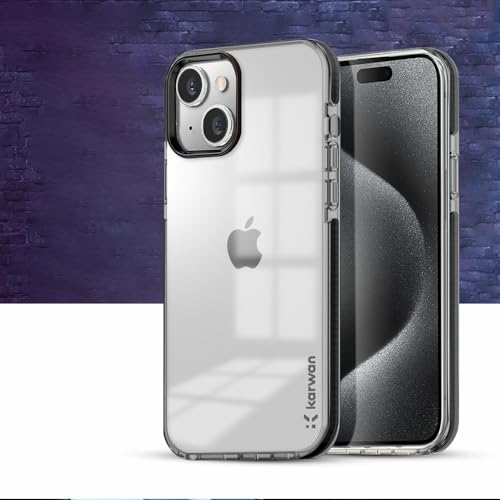 Image of KARWAN Back Cover|iPhone 15 Back Cover |Polycarbonate Material| Full Camera Protection |Perfectly Fit| Case for iPhone 15 - Transparent