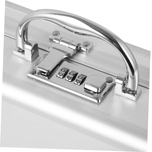 Portable Organizer Case with Password Lock Lightweight Aluminum Storage Briefcase for Outdoor Activities Hiking Camping Fishing and More Durable 5