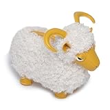 REITINGE Sac à bandoulière compact en forme de mouton avec fermeture éclair - Extérieur en peluche douce - Léger - Parfait pour les aventures quotidiennes, jaune