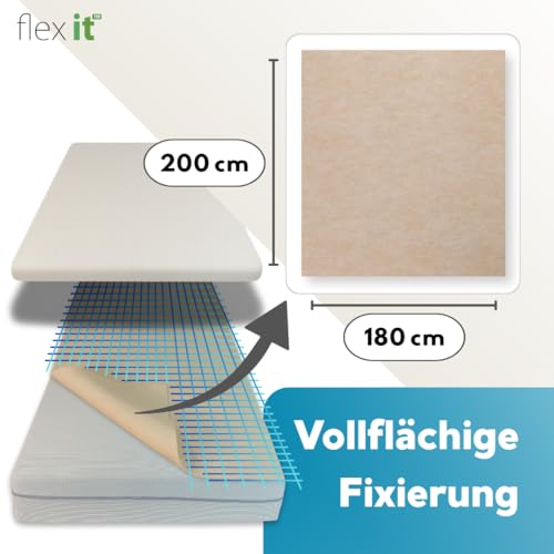 Antirutschmatte Boxspringbett 180x200 cm Anti-Rutsch für Topper & Matratze Anti Rutsch Matratzenunterlage Matratzenstopper Antirutsch Topper Halter Matratzen Stopper Matratzenverbinder 180 x 200