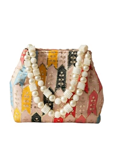 Image of Adiva Potli Handbags For Women | Potli Bags For Ladies For Wedding | Potli Bags For Women | Wedding Bags For Woman | Batwa Potlis Hand Bag | Designer Potli Bag For Ladies For Marriage