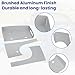 Foruly for Mazda Miata MX-5 NA Aluminum Rear Finish Panel 1990-1997, CNC Cut Brushed Aluminum License Plate Trim, Rust-Proof Replacement for OEM Plastic, Includes Stainless Steel Hardware