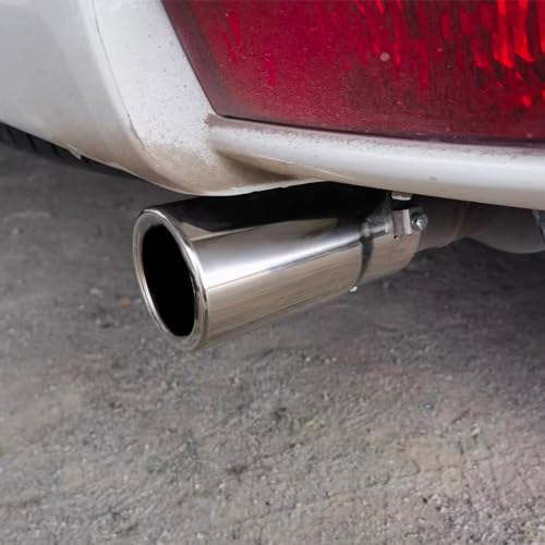 Image of Car Universal Exhaust Tips Stainless Steel Fit 1.5 to 2 Inch Car Exhaust Pipe Modification Tail Throat Tail Pipe Steel Motorcycle Exhaust Tips