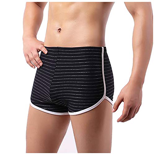 Boxershorts voor heren, katoenen onderbroek, basic boxerbroek, gestreept, ondergoed, zacht, comfortabel, ademend… - Afbeelding 5