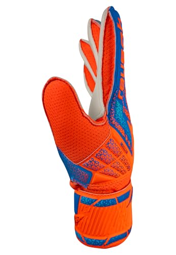 Reusch Guanti Calcio Attrakt Solid Arancio Blue Bambino 6 / L - 3