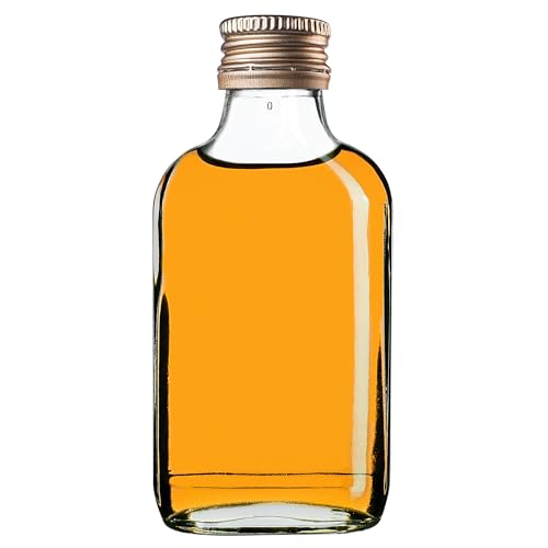 KADAX 50er Set Flachmann 100ml, kleine Glasflaschen mit Schraubverschluss, Fläschchen, leere Flaschen zum Befüllen, mini Likörflaschen… – Ansicht 9