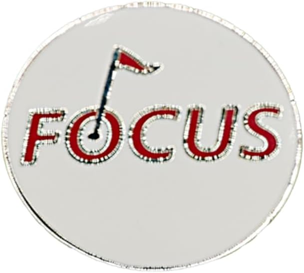 Motivational Ball Marker – Pack of 4 Metal Golf Ball Markers for Putting Green, Golf Ball Alignment Marker for Men & Women, Inspirational Golf Accessory USA