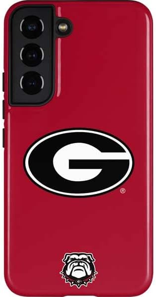 Skinit Pro Phone Case Compatible with Galaxy S22 - Officially Licensed University of Georgia Logo Red Design