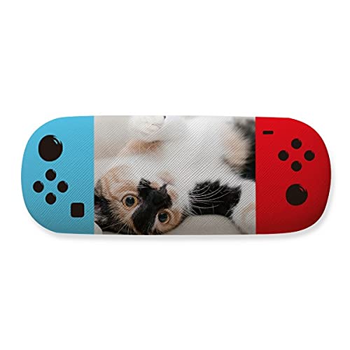 Étui à lunettes chat compact pour sac à main et voyage