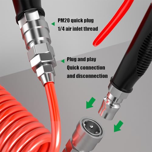 Zuasdvnk Herramienta de soplador de aire para coche, soplador de polvo de lavado de alta presión, compresor de aire, equipo de detalles interiores del automóvil para eliminación de polvo, - imagen 8