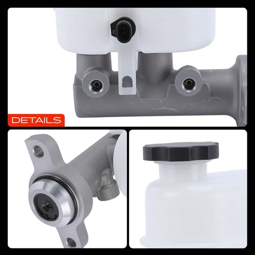 A-Premium Brake Master Cylinder with Reservoir and Sensor Compatible with Chevrolet and GMC Vehicles - Silverado 1500, Sierra 1500, 2008-2013, Without Active Brake Control by A-premium - Image 9