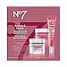 No7 Restore & Renew Face & Neck Multi Action Skincare System - SPF 30 Day Cream with Vitamin C & Collagen Peptides + anti-Aging Facial Serum + Hyaluronic Acid Hydrating Night Cream (3 Piece Kit)